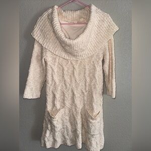 Sleeping On Snow Cowl Neck Sweater Dress Size Medium